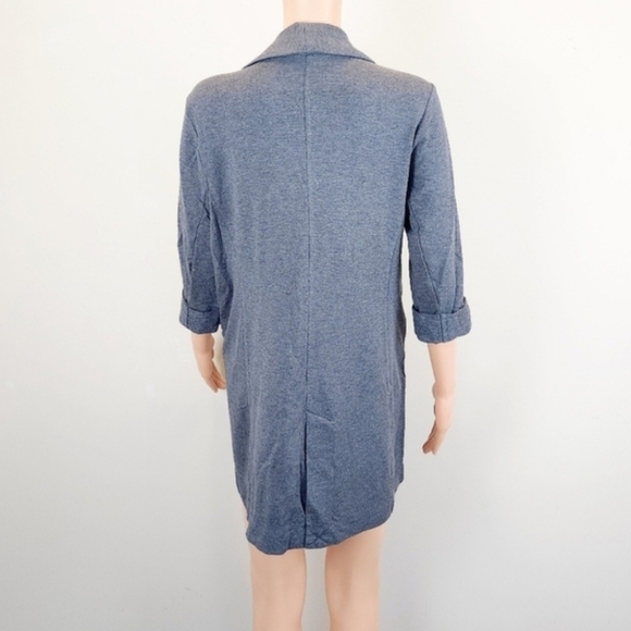 Joie Grey 3/4 Sleeve One Button Blazer Jacket - Picture 5 of 11